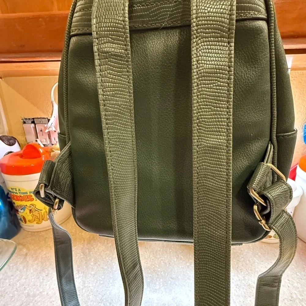 Olive Green Mini Backpack Women’s Bag Purse